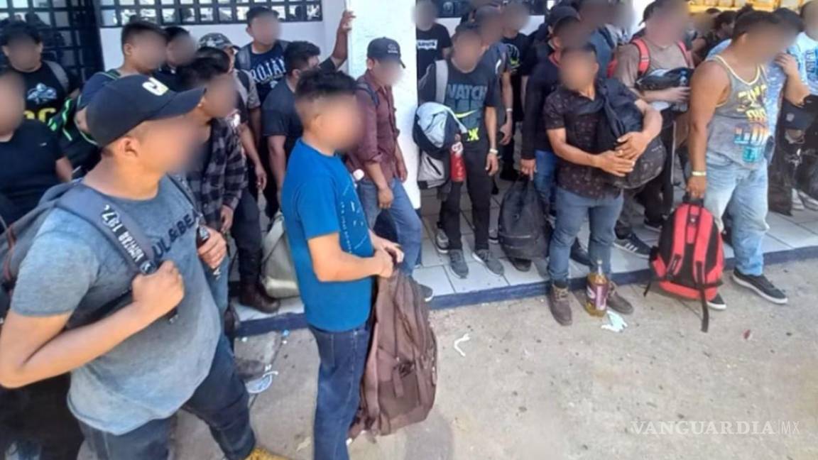 Aseguran en Veracruz a 129 migrantes