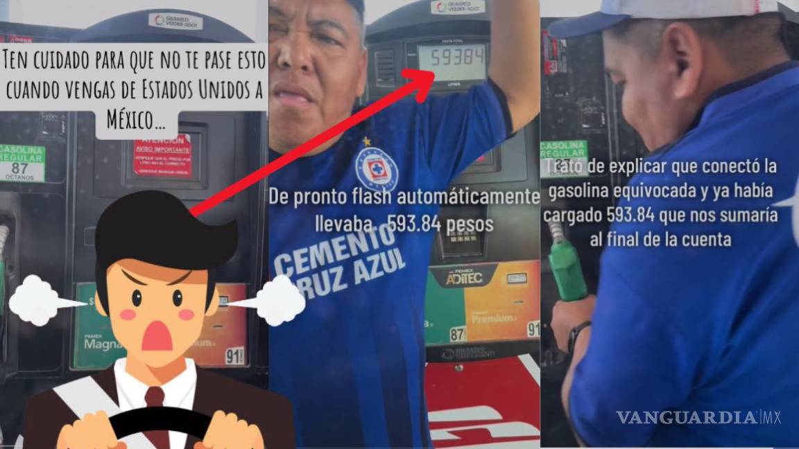 ¡Cuidado, paisano! Exhiben en TikTok a gasolinera de Monterrey por estafar automovilistas turistas (VIDEO)