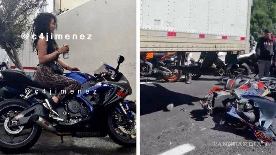 Murió “La Negrita“, ‘novia’ de “La Unión”, en accidente de motociclistas en la México-Cuernavaca