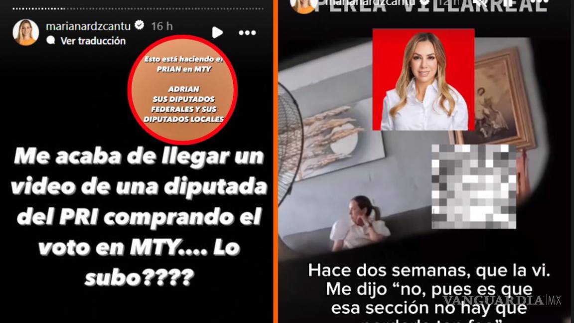 Exhibe Mariana Rodríguez a Perla Villarreal, candidata del PRI por comprar votos en Monterrey (Video)
