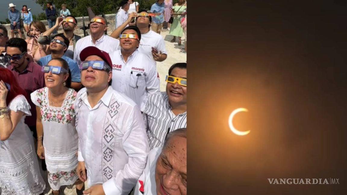 ‘¡Es Claudia!’: Mario Delgado utiliza eclipse lunar para promocionar a Sheinbaum en redes sociales (video)