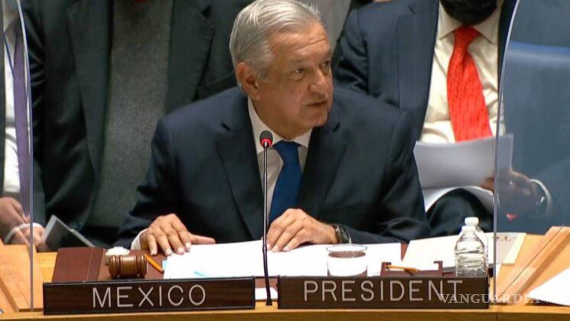 Discurso íntegro de AMLO en el Consejo de Seguridad de la ONU