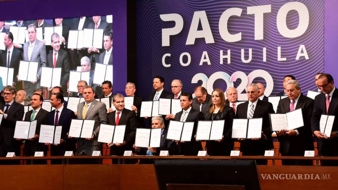 Gobierno, sectores productivo y sindicatos firman segunda edición del Pacto Coahuila