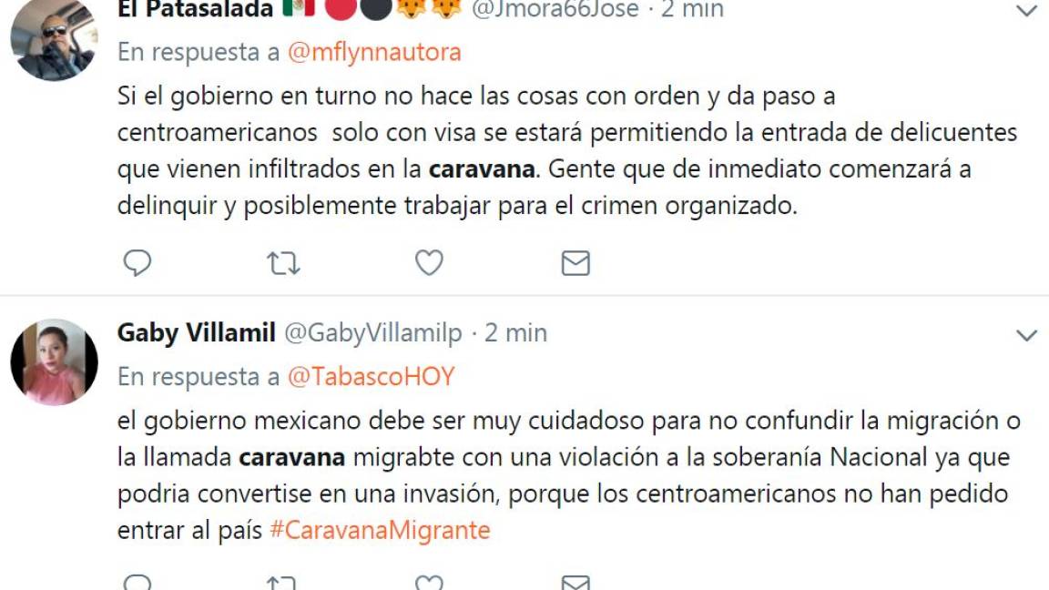 $!Mexicanos reaccionan en redes con comentarios xenófobos y racistas ante caravana migrante