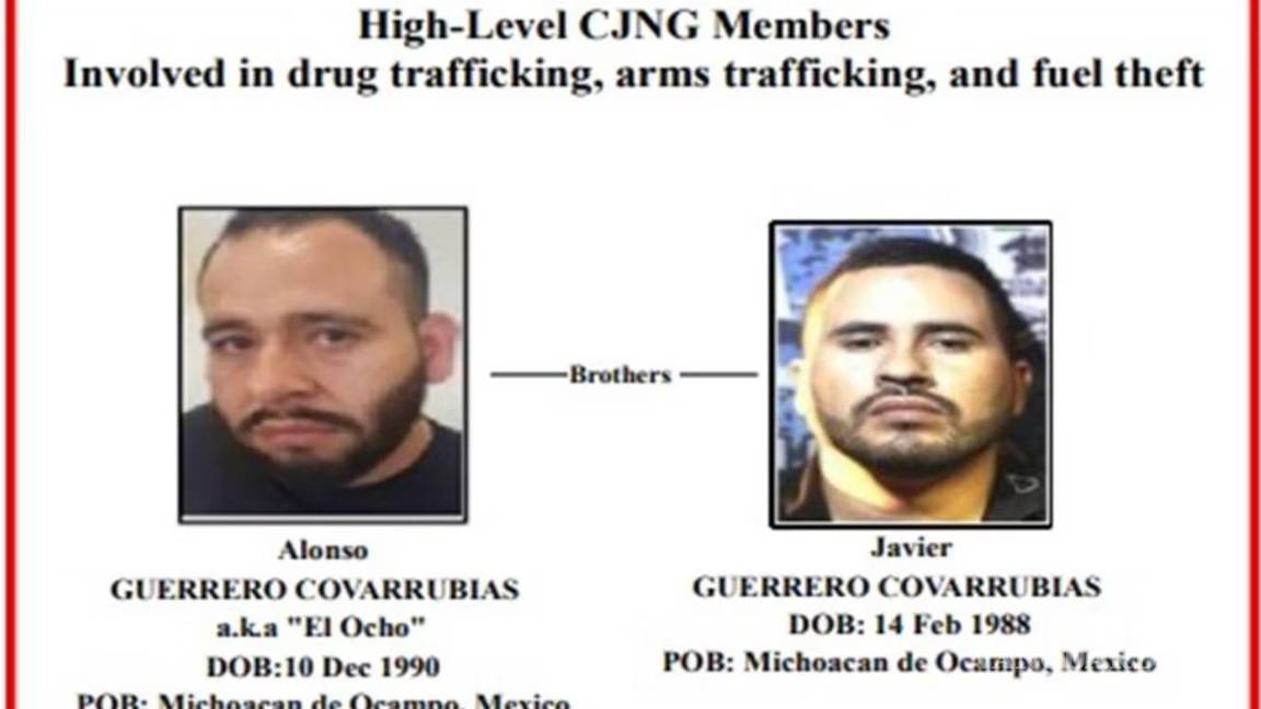 Sanciona EU a dos miembros del Cártel Jalisco Nueva Generación