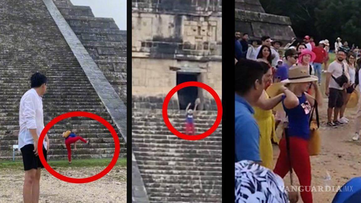 Casi linchan a turista en Chichén-Itzá por escalar pirámide restringida: ‘cárcel o sacrificio’, le gritaban