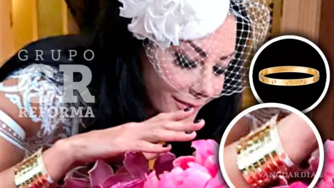 Hija de Romero Deschamps usó brazaletes Cartier de ¡2 millones de pesos! en su boda