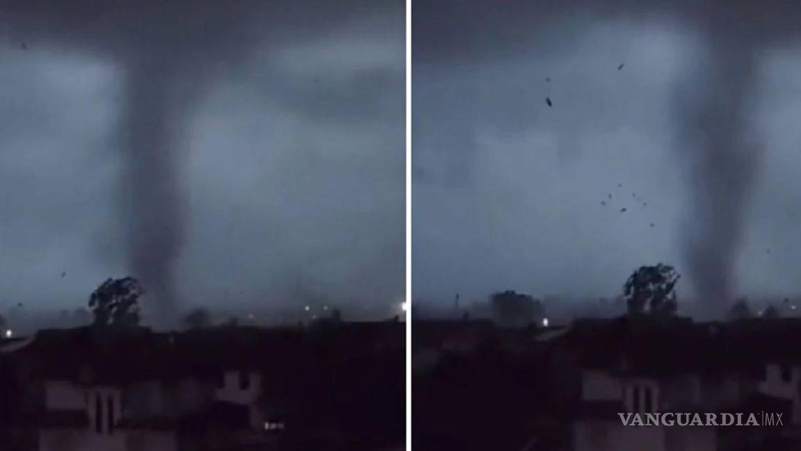 $!Este viernes por la mañana Milán fue sorprendida por un poderoso tornado.