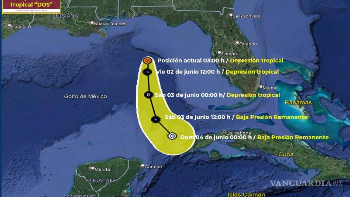 Prepárese... Se forma el primer ciclón tropical en México; fuertes lluvias, vientos y oleaje alto golpearán a estos estados