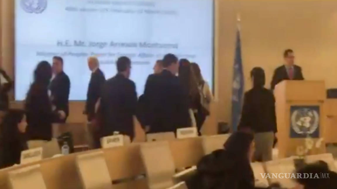 Diplomáticos abandonan en sala de la ONU a representante de Venezuela