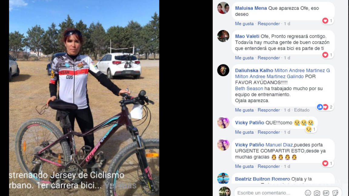 Atleta Saltillense pierde bicicleta y la recupera dos días después gracias a redes sociales