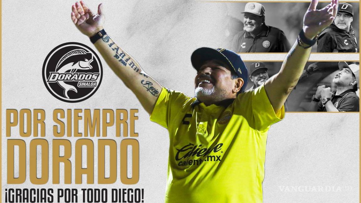 ¡Adiós, Maradona! El 'Pelusa' abandona el banquillo de los Dorados de Sinaloa