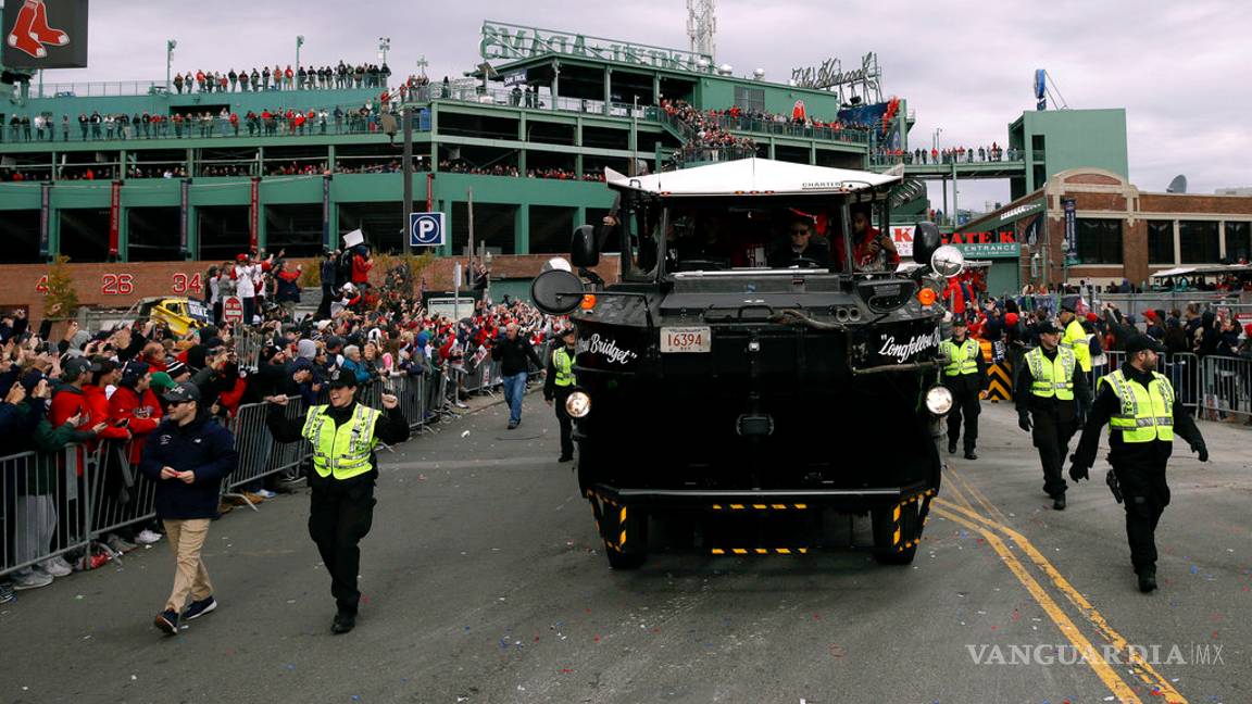 $!Así festejaron los Red Sox de Boston su noveno campeonato