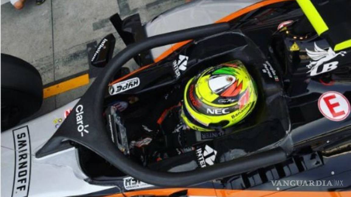Checo Pérez prueba “halo”, nuevo aditamento de seguridad en F1