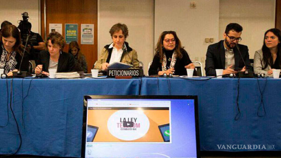 Aristegui pide a CIDH visita de relator para verificar libertad de expresión en México