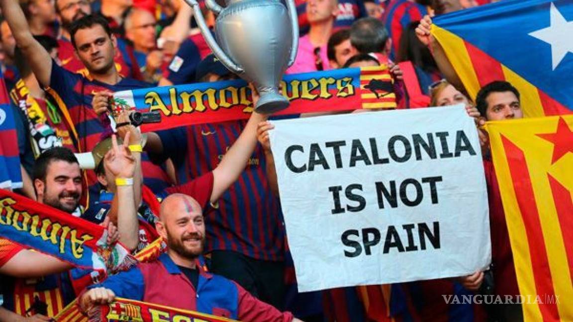 Cataluña reprueba multa de UEFA al Barça por exhibir banderas independentistas