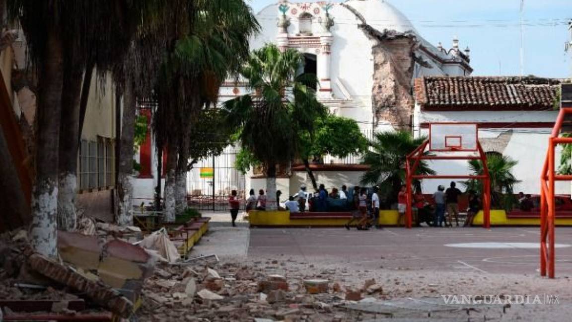 Resquebrajadas quedaron iglesias católicas de Chiapas por sismo