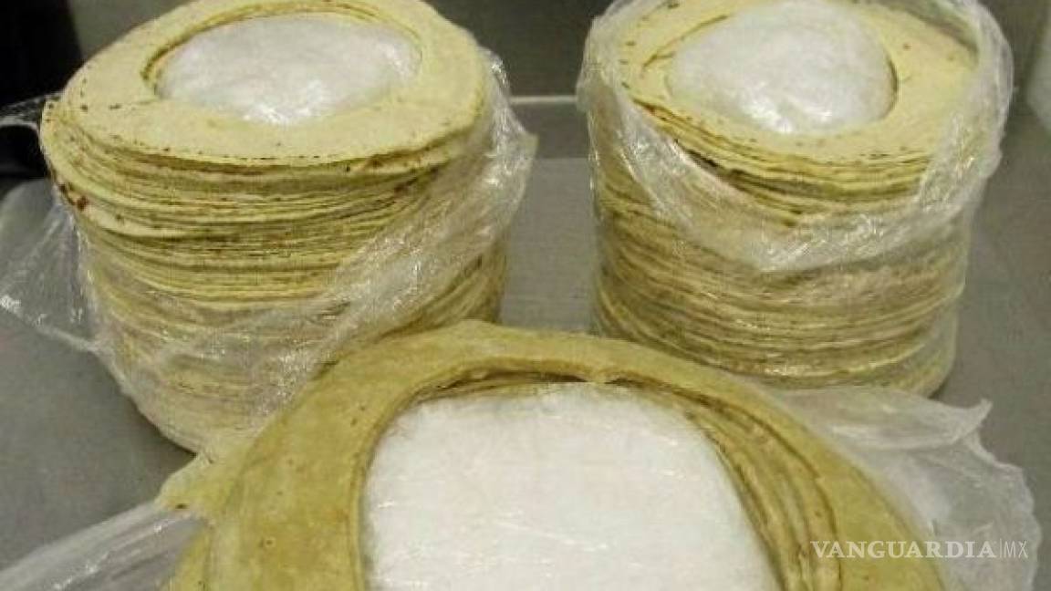 Decomisan metanfetamina escondida dentro de tortillas
