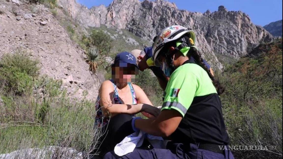 Rescatan a senderista lesionada en la carretera Saltillo-Monterrey