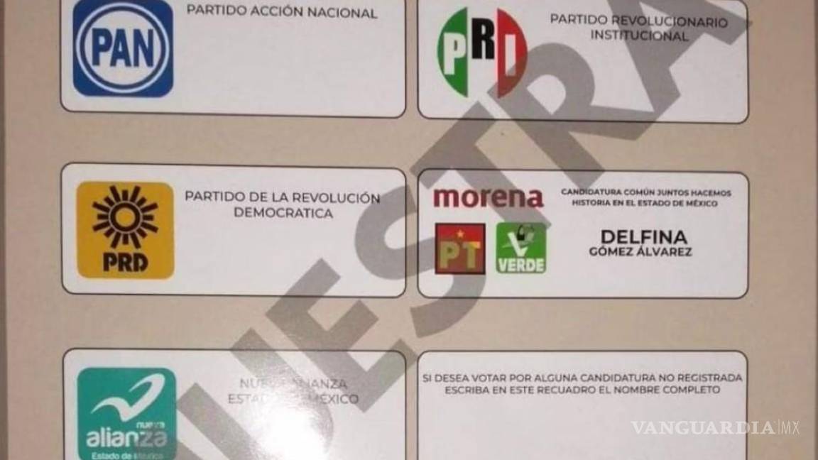Difunden boletas electorales del Estado de México