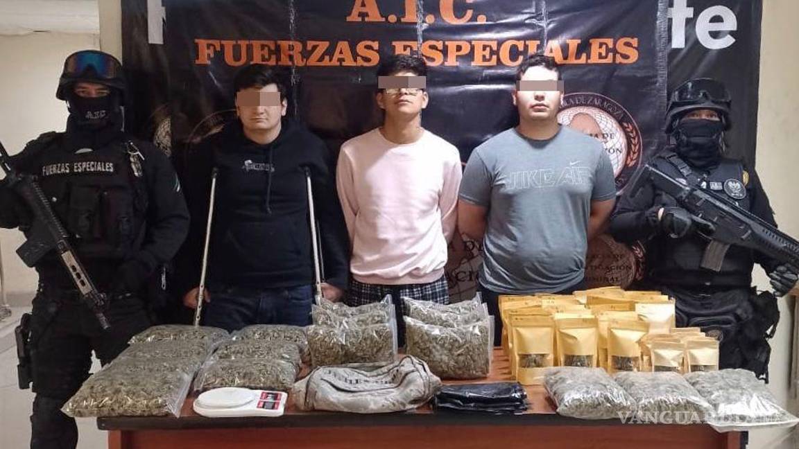 Saltillo: caen ‘narcojuniors’ que traficaban en San Patricio; traían mariguana de ‘Ámsterdam’