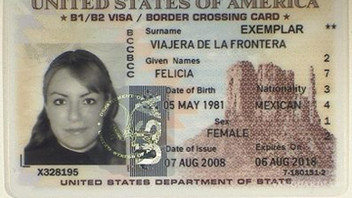 $!La visa láser cuenta con dimensiones similares a una tarjeta de crédito