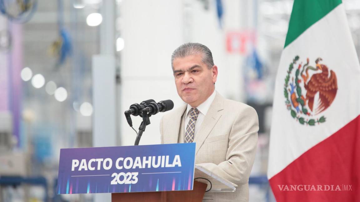 $!Destaca Miguel Riquelme firma del Pacto Coahuila 2023: es nuestro legado