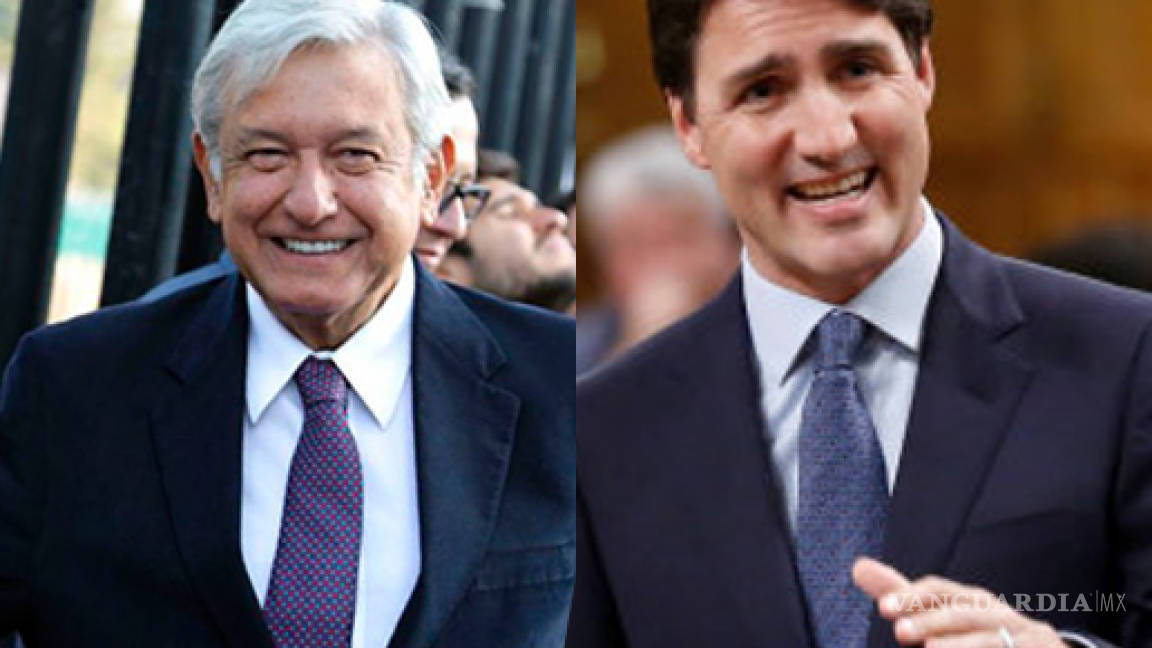 AMLO dice a Justin Trudeau que quiere un TLCAN trilateral