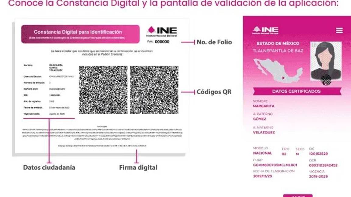 $!No hay una ‘credencial digital’ para votar, aclara el INE; ¿para qué sirve la Constancia Digital?
