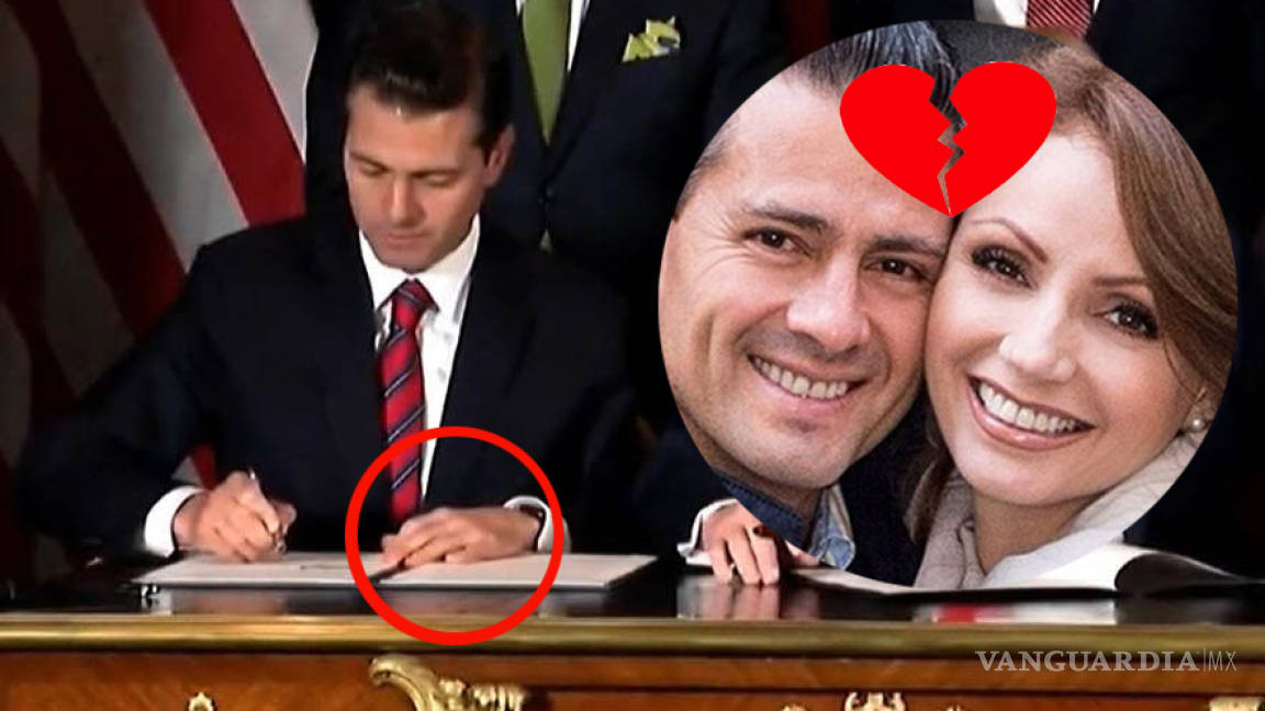 En firma de T-MEC, ¿Peña Nieto confirma su separación con Angélica Rivera?