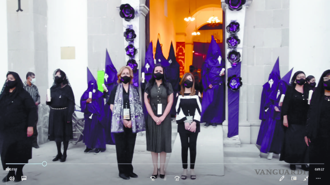 En Viesca, realizan una ‘íntima’ procesión del silencio y queda en formato virtual