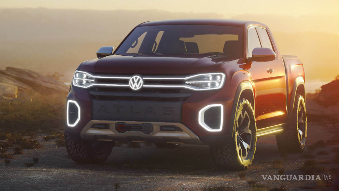 Volkswagen presentó la Atlas Tanoak Concept, imponente pickup