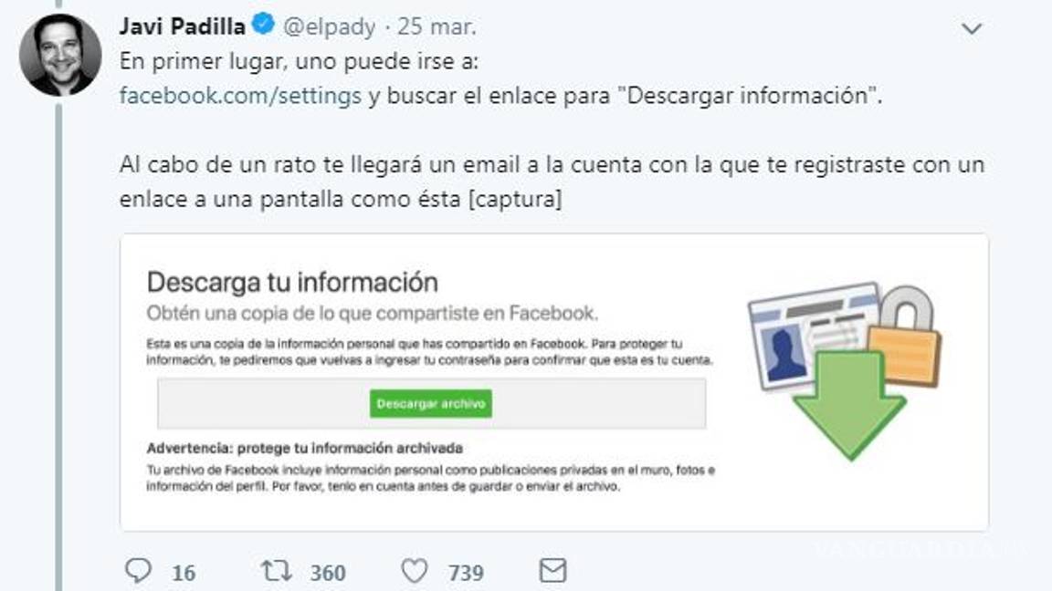 $!Usuario descubre como ver toda la información que Facebook guarda sobre sobre ti