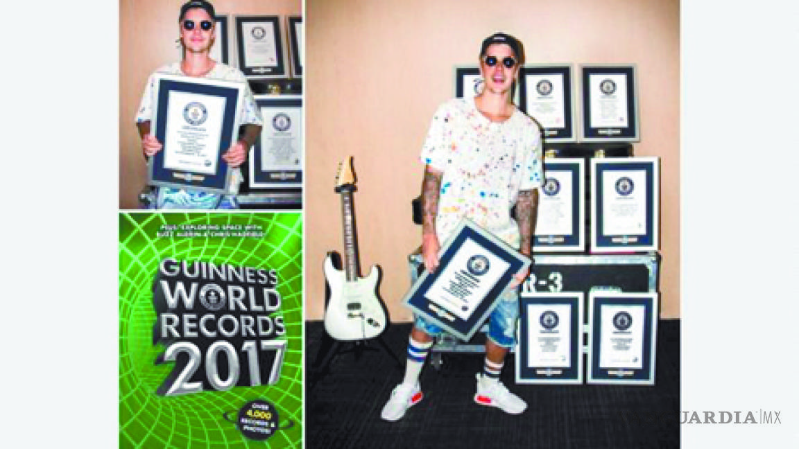 Justin Bieber y sus ocho Récords Guinness