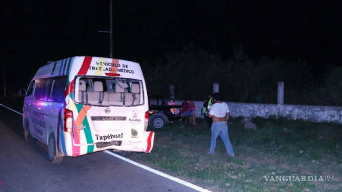 Carreterazo deja 22 heridos en Yucatán