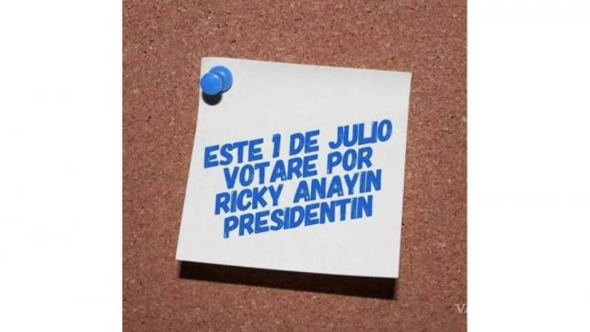 Lanzan panistas campaña por &quot;Ricky Anayín Presidentín&quot;