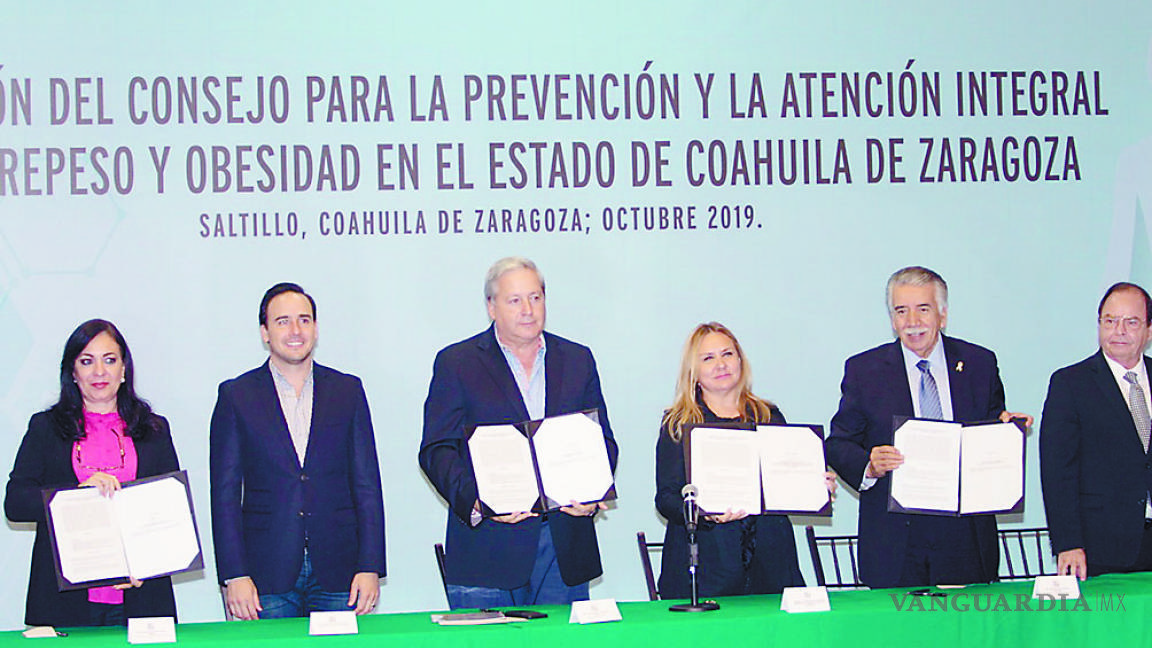 En Coahuila forman consejo para prevenir la obesidad