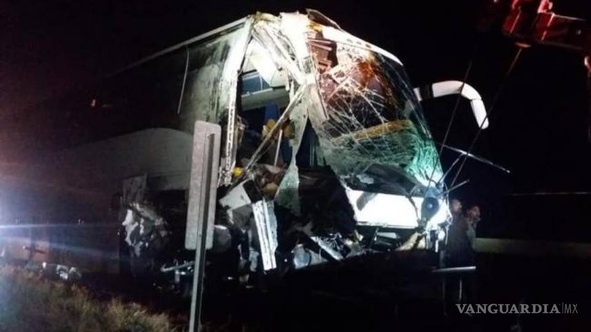 Accidente de autobús deja 13 heridos en Veracruz