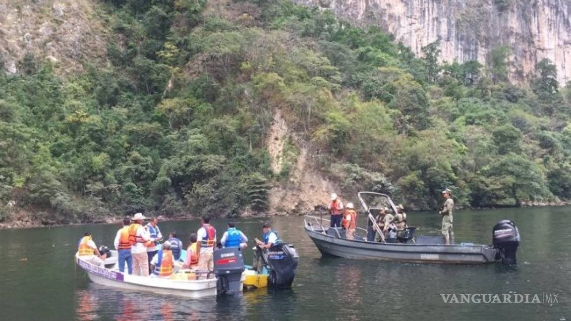 Geólogos recorren Cañón del Sumidero para revisar riesgos tras derrumbe
