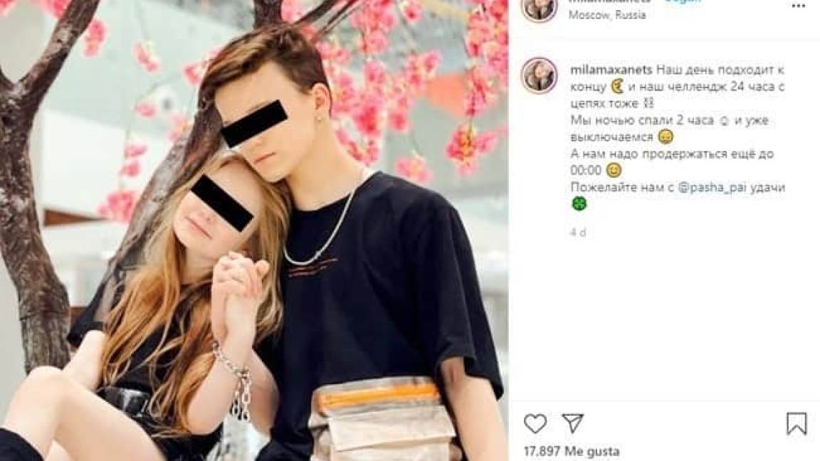 Polémica por fotos como pareja de niña de ocho años y adolescente de trece