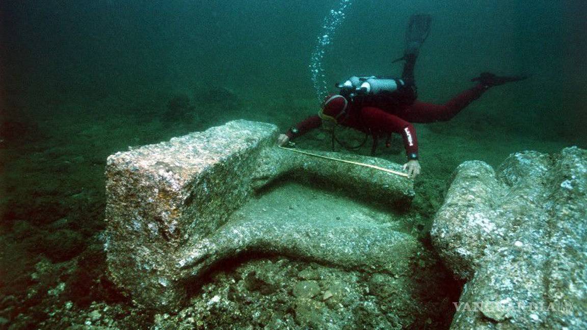$!Descubiertos restos de un navío y un cementerio sumergidos frente a Egipto