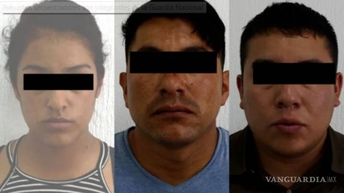Caen tres elementos de la Guardia Nacional, presuntos integrantes de banda de secuestradores