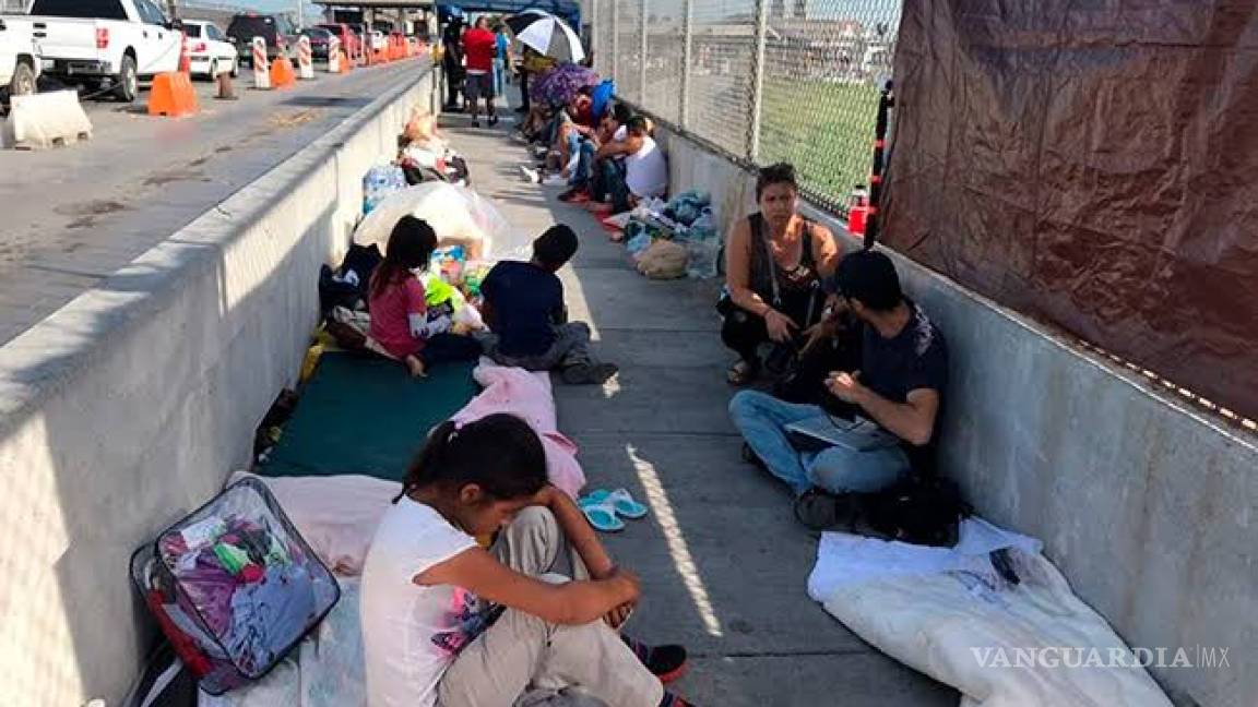 Cientos de migrantes viven en puente Internacional de Matamoros