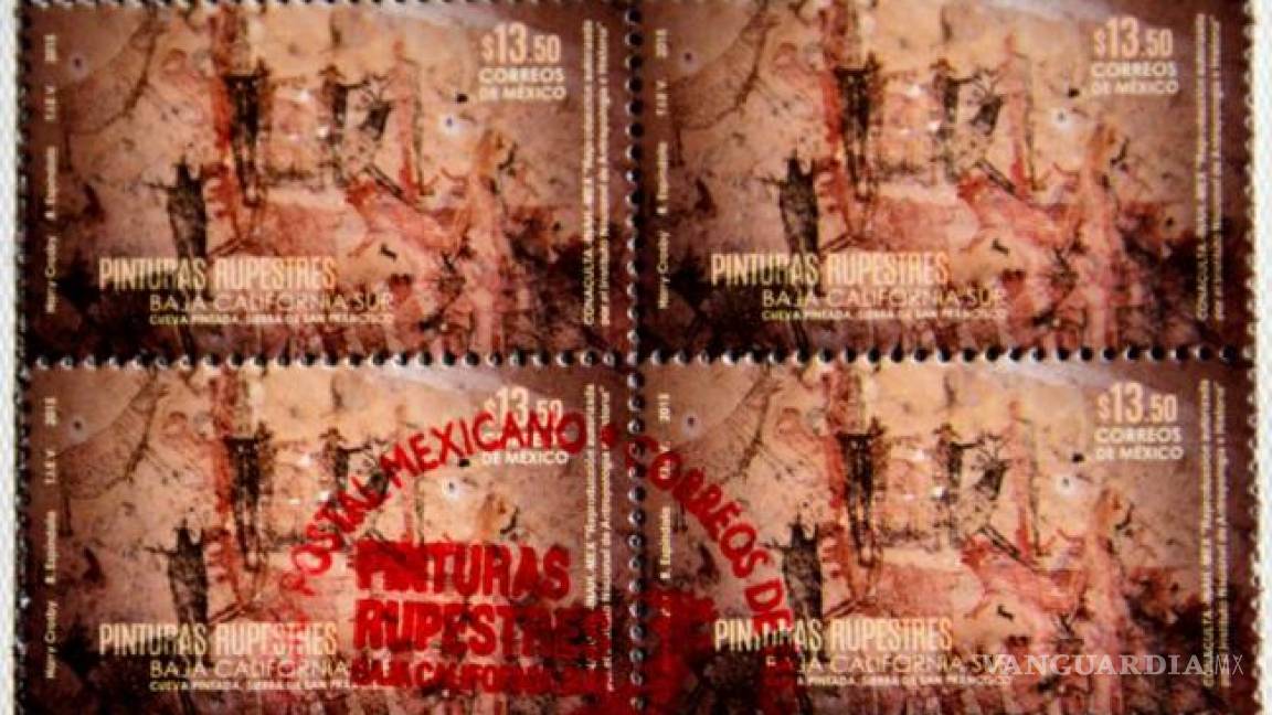 México emite primer timbre postal con temática rupestre
