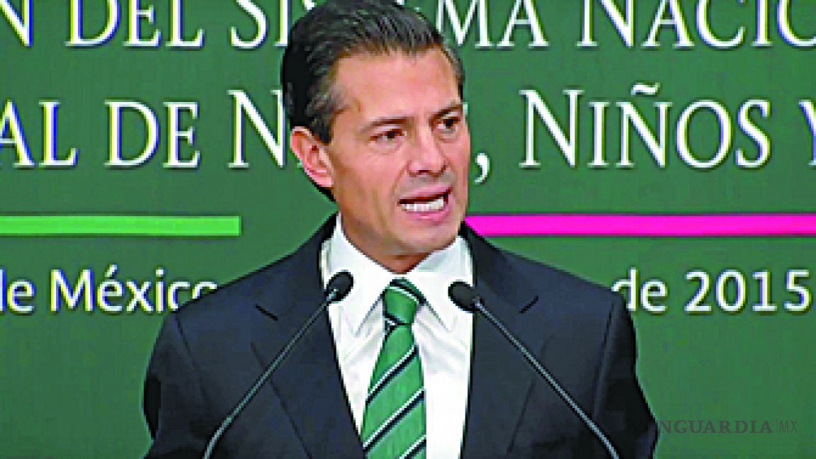 Peña Nieto asegura que la cannabis es nociva para el desarrollo de la niñez y juventud.