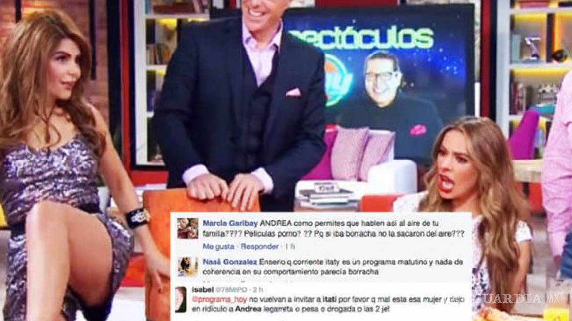 $!Critican a Itatí Cantoral por acudir borracha a 'Hoy' (videos)