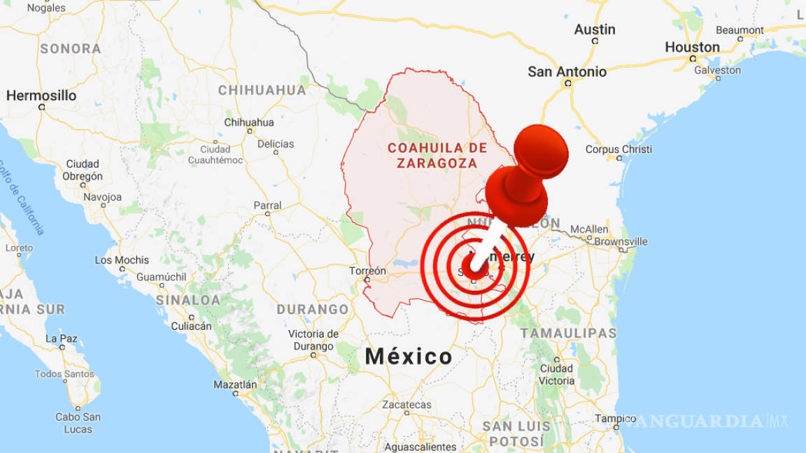 Reportan nuevo sismo en Saltillo: ahora al noroeste de la ciudad
