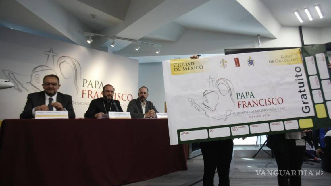 Presentan boletos para eventos del Papa