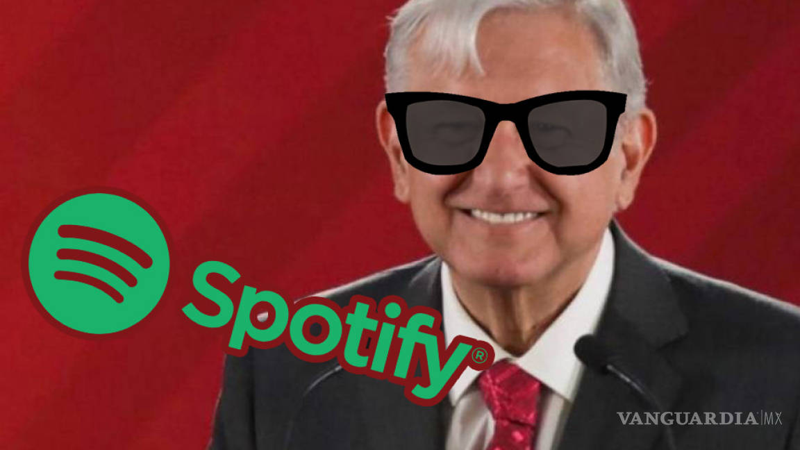 AMLO llega a Spotify con sus conferencias mañaneras