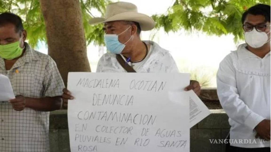 $!Minera canadiense contamina río en Oaxaca